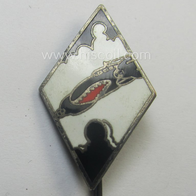 Superb - and rarely found! - so-called: WH (Luftwaffe) neatly enamelled: 'Traditions-Mützen- o. Staffelabzeichen' being a maker- (ie. 'Lauer'-) marked example as was intended for a member within the: 'Zerstörergeschwader 76' (ie. 'ZG 76')