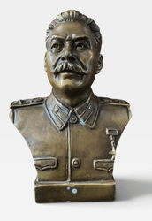 Soviet Joseph Stalin Bronze Bust