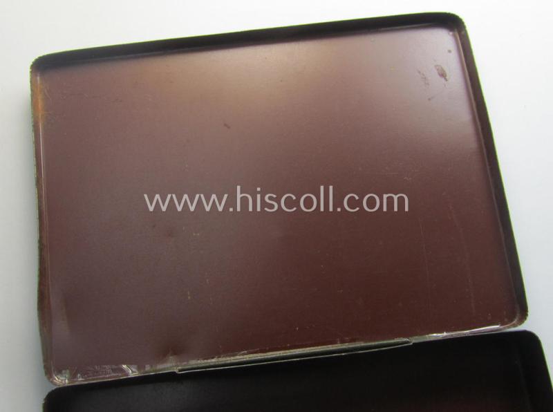 'Standard-issue'-type, (I deem) WH medical-related and/or field-grey-coloured box 'Buchse' (ie. container) being an undamaged example that shows the text: 'Tabletten' on its top