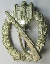 'Infanterie Sturmabzeichen in Silber' being a non-maker-marked  &...