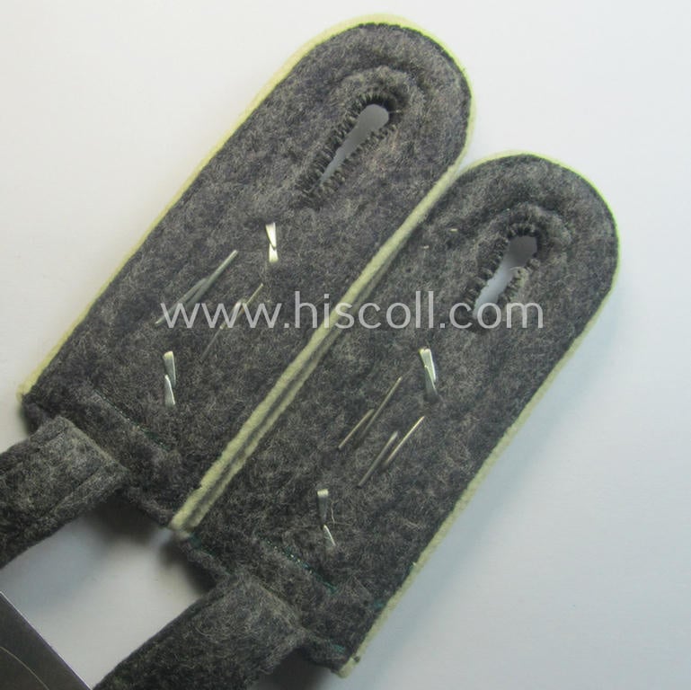 Pair of WH (Heeres) neatly 'cyphered', 'M40'-pattern (privately-purchased) NCO-type shoulderstraps: 'Oberfeldwebel des Infanterie-Rgts. 76'