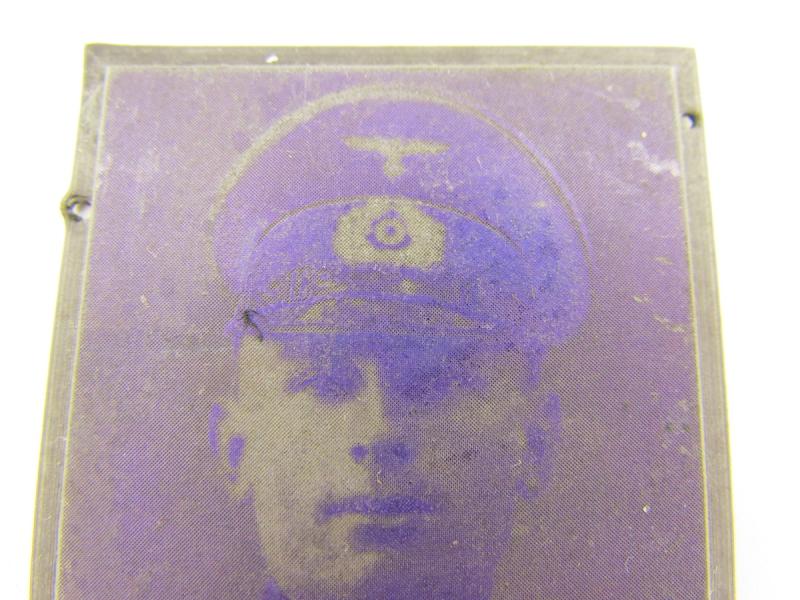 Original German Newspaper Photo “Druckplatte” (printing plate)