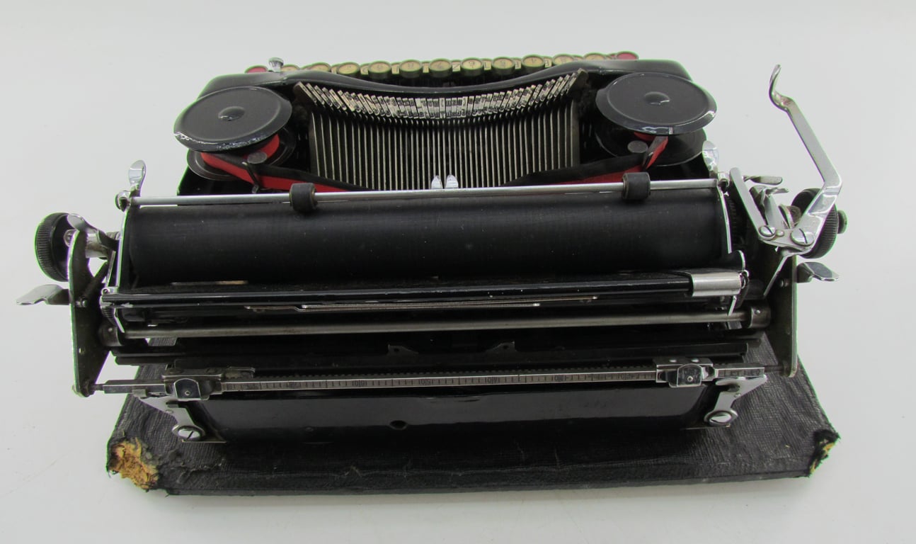 WWII Rheinmetall Typewriter with SS Key Complete with Case