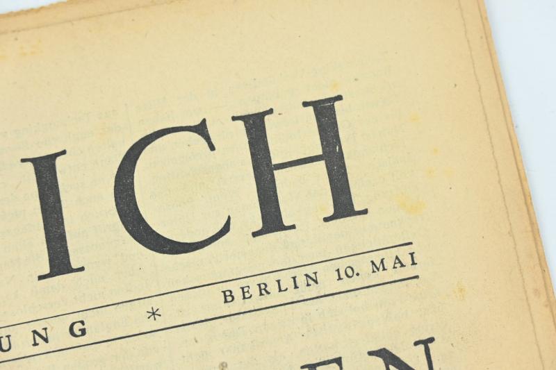 German Newspaper “Das Reich” 10 May 1942