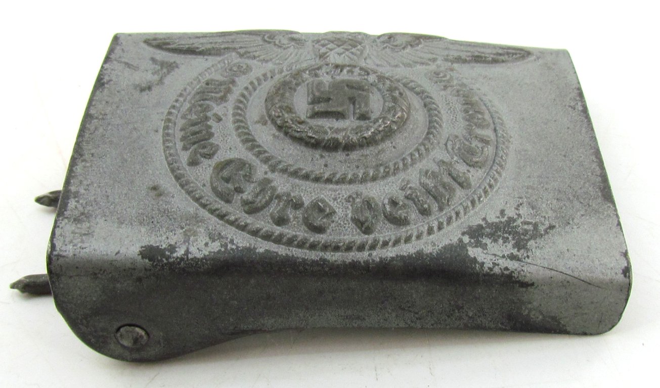 Waffen-SS Steel Belt Buckle – RZM 155/43 SS