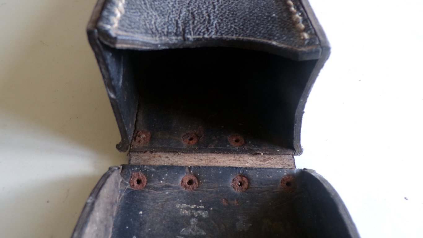 O.B. 33 Field Telephone Handset Pouch - WaA Ink Stamped