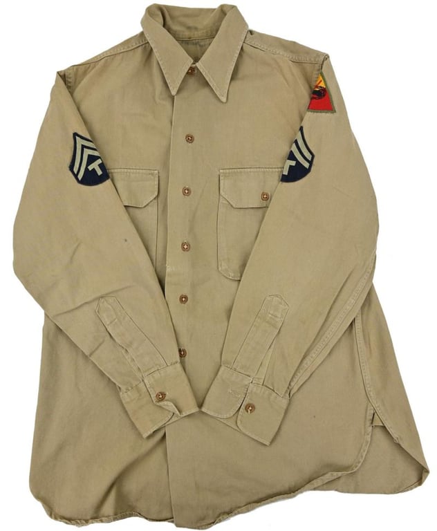 US WW2 Armored Division EM Shirt