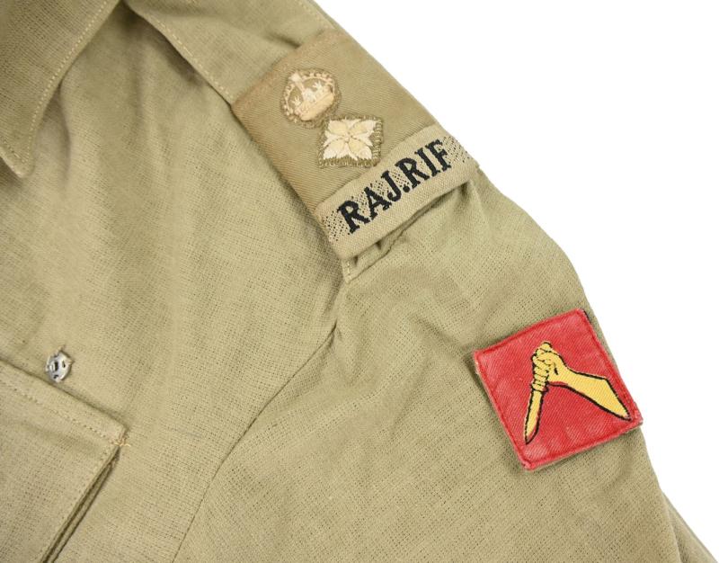 British WW2 Tropical RAJ.RIF KD Tunic 19th Indian Division