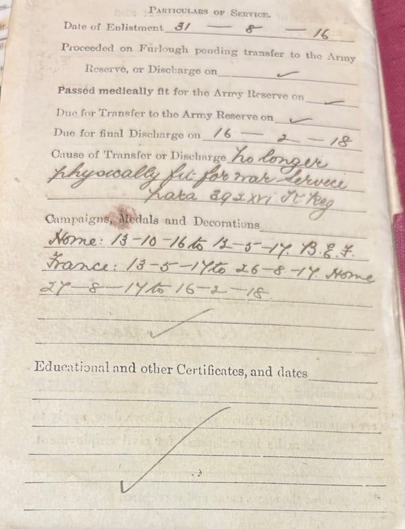 RGA Discharge Wallet, Minature Medals and Documents 123595 Gunner WS Hemsley