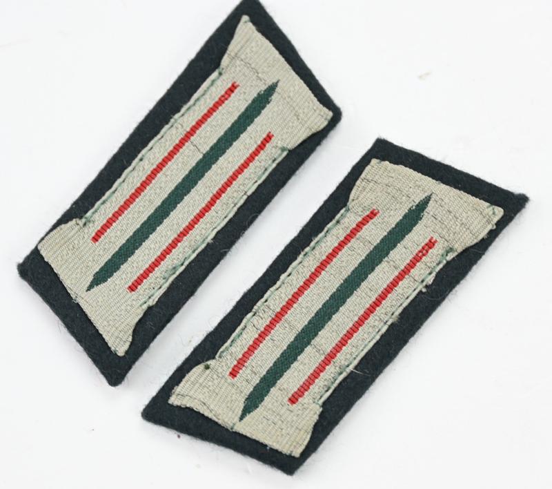 German WH EM Artillery Collar Tabs