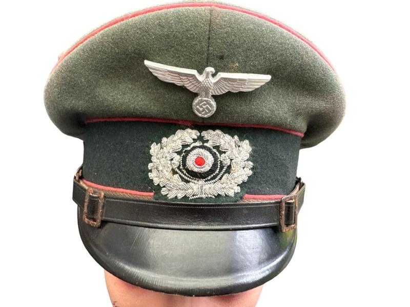 Wehrmacht Army (Heer) EM/NCO Panzer visor cap ‘Schirmmütze’