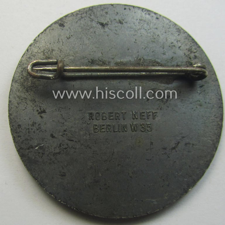 'Reichsnährstand'- (ie. 'RNSt.'-) related commemorative day-badge (ie. 'tinnie') as was issued to commemorate an: 'RNSt.'-gathering ie. show entitled: 'Reichnährstands-Austellung - München - 1937'