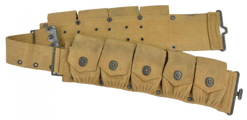 US WW1/WW2 M-1918 Cal.30 Cartridge Belt Mounted
