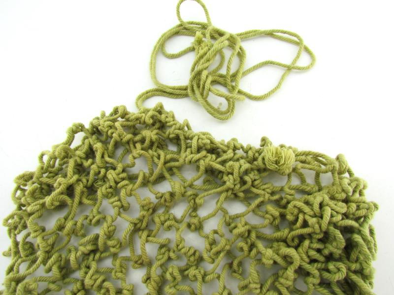 British WWII India made khaki helmet net