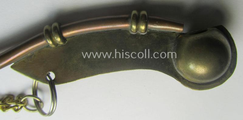 WH (Kriegsmarine) flute (ie. 'Bootsmanns-Flöte') that is constructed from multi-coloured, copper-based material