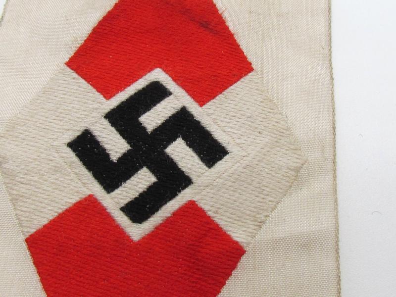 Hitlerjugend ( Hitler Youth ) diamond ‘BeVo’ Sleeve insignia with RZM Label