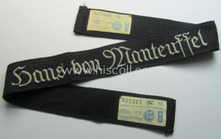 Superb, SA- (ie. 'Sturmabteilungen') honorary-cuff-title (ie. 'Ärmelstreifen') entitled:...