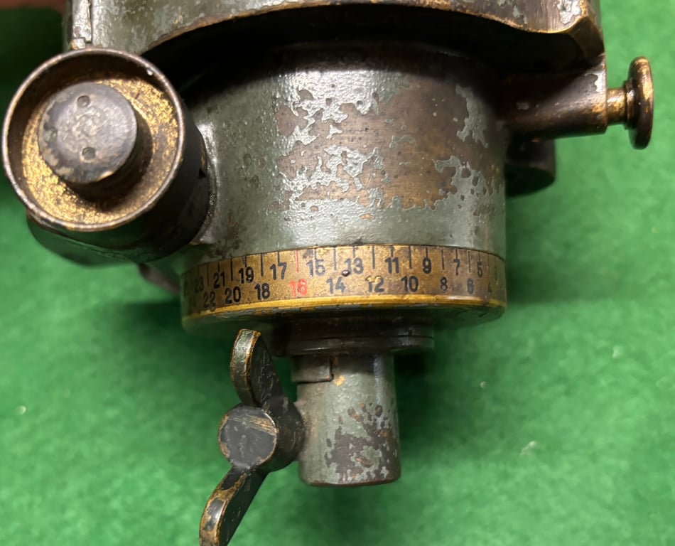 WW1 1918 Dated Imperial German Artillery Sight.