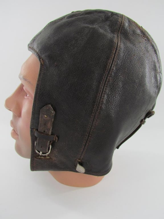 Luftwaffe FK33 Flight Crews Leather Winter Helmet