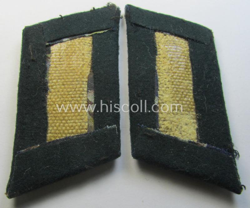 Pair of WH (Heeres) officers'-type collar-patches: 'Offizier der Propaganda-Truppen'