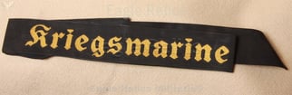 Full Length Kriegsmarine Cap Tally - Kriegsmarine Mützenband
