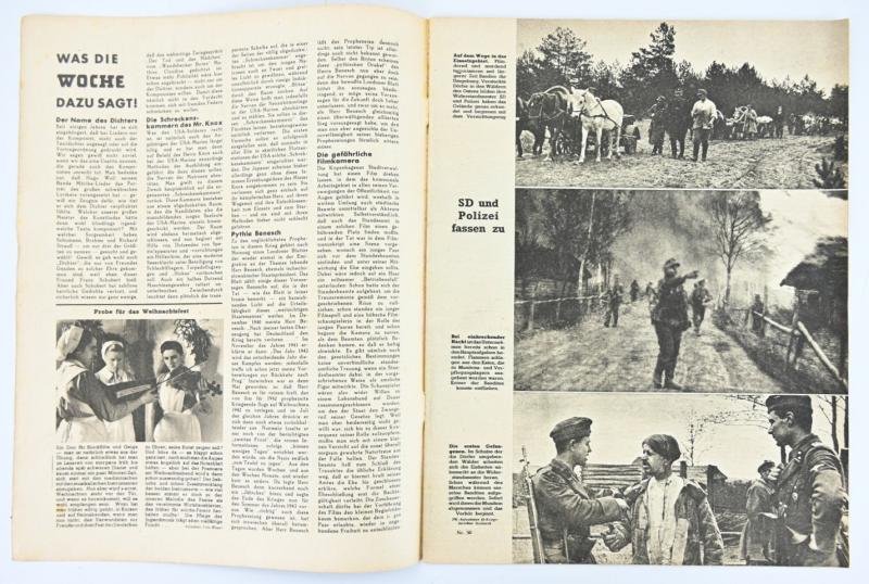 German Third Reich Magazine 'Die Woche' 1943