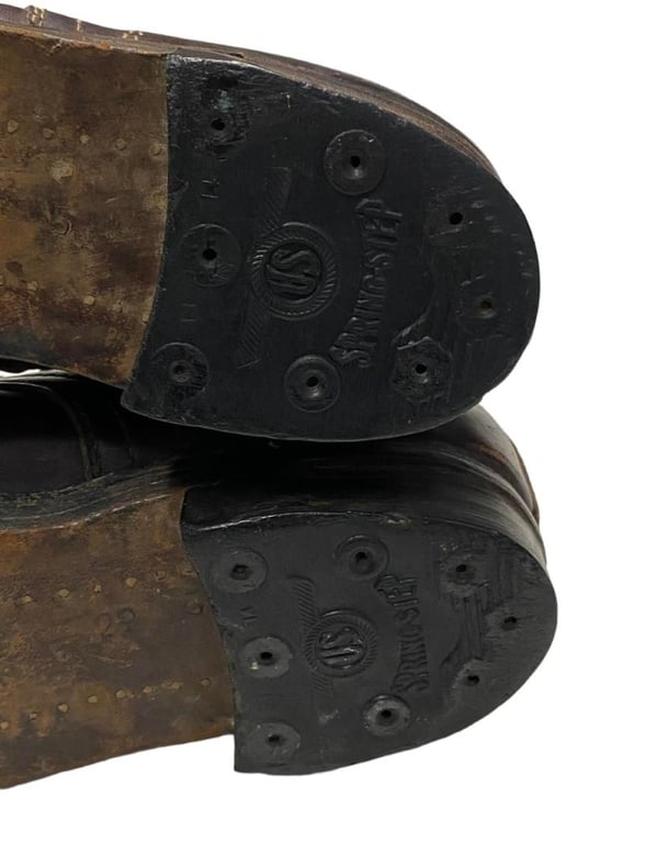 2nd Model Fallschirmjäger Jumpboots in Brown (!) Leather