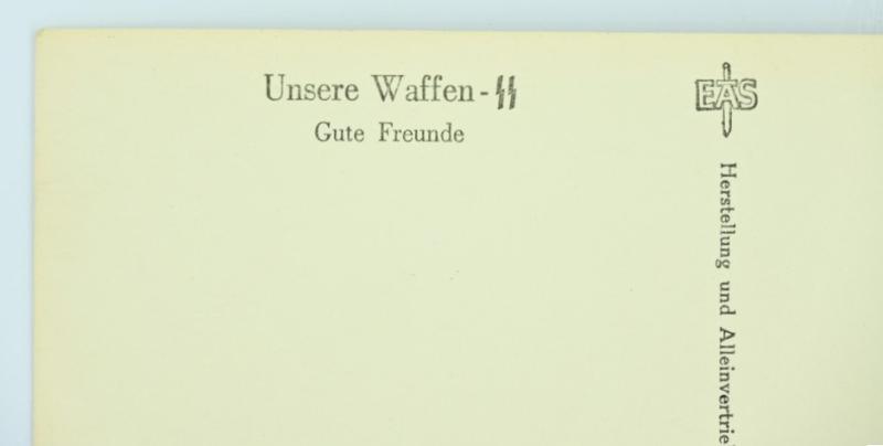 German Waffen-SS Kriegsberichter Postcard 'Unsere Waffen-SS'