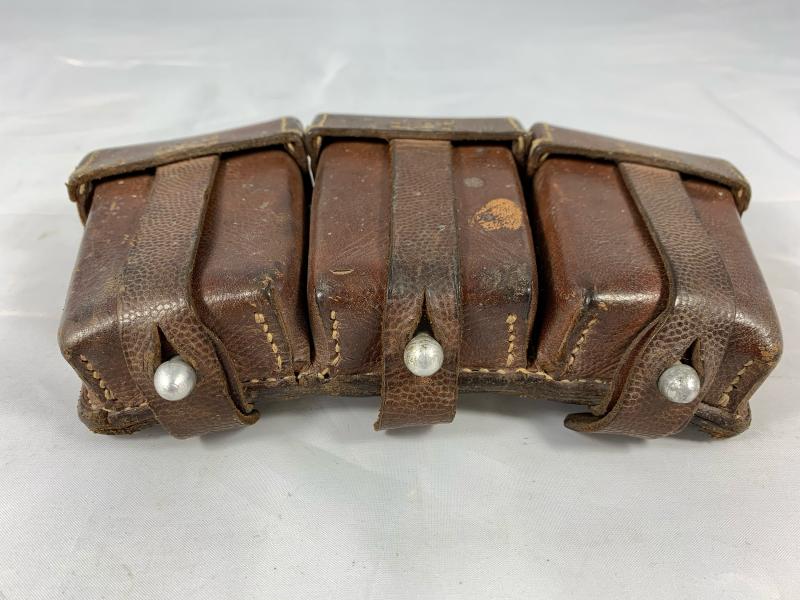 K98 Chocolate Brown Leather Ammo Pouch -1939-