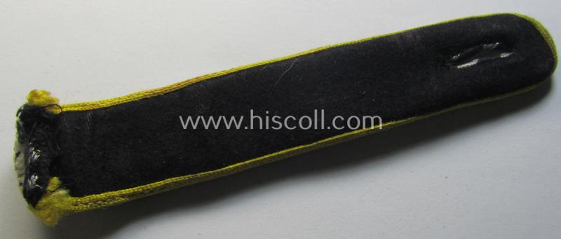 Attractive - and not that easily encountered! - N.S.K.K. (ie.: 'National Socialistisches Kraftfahr Korps') shoulderboard as was intended for usage by an N.S.K.K.-soldier who served within the: 'Motorgruppe Schlesien o. Franken'