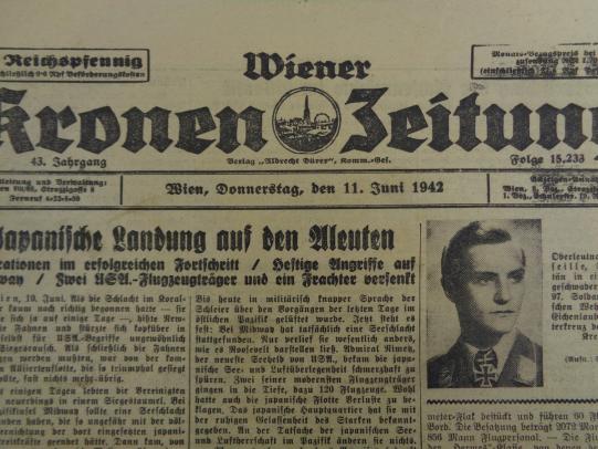 German Illustrierte Kronen Zeitung 11 June 1942