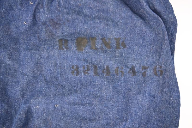 US WW2 Named Denim Kit-Bag