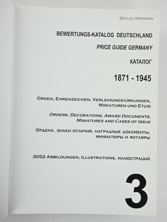 German Detlev Niemann Medal Catalogus