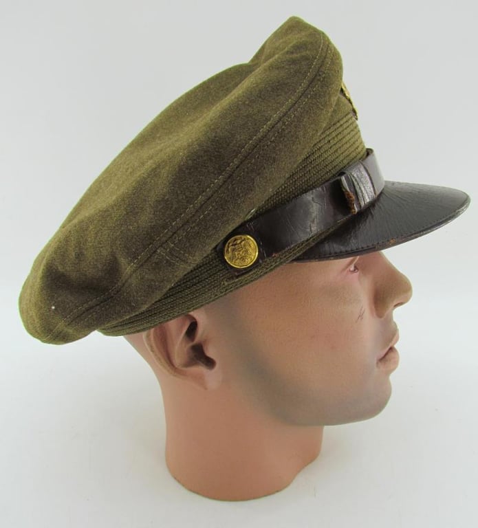 US WWII Army Air Force Officer's Crusher Visor Cap