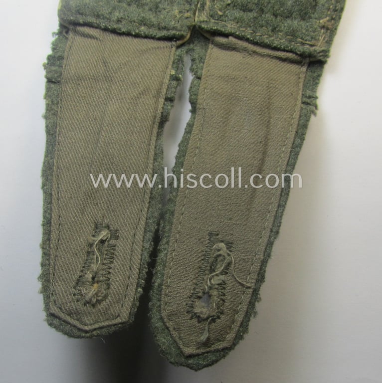 Pair of WH (Heeres) NCO-type (ie. 'M41- o. M43'-pattern) shoulderstraps: 'Feldwebel eines Infanterie-Rgts.'