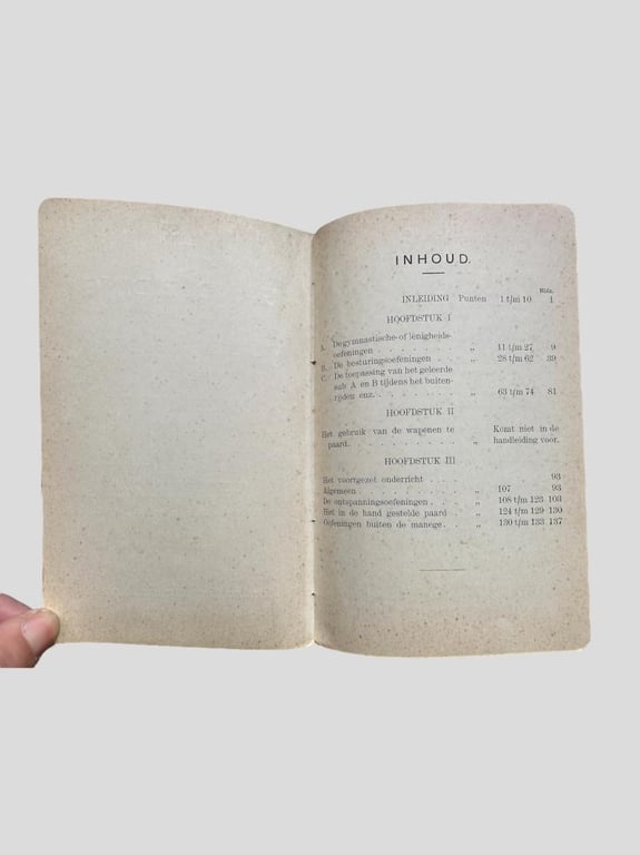 Dutch Cavalry Pocketbook -1925-