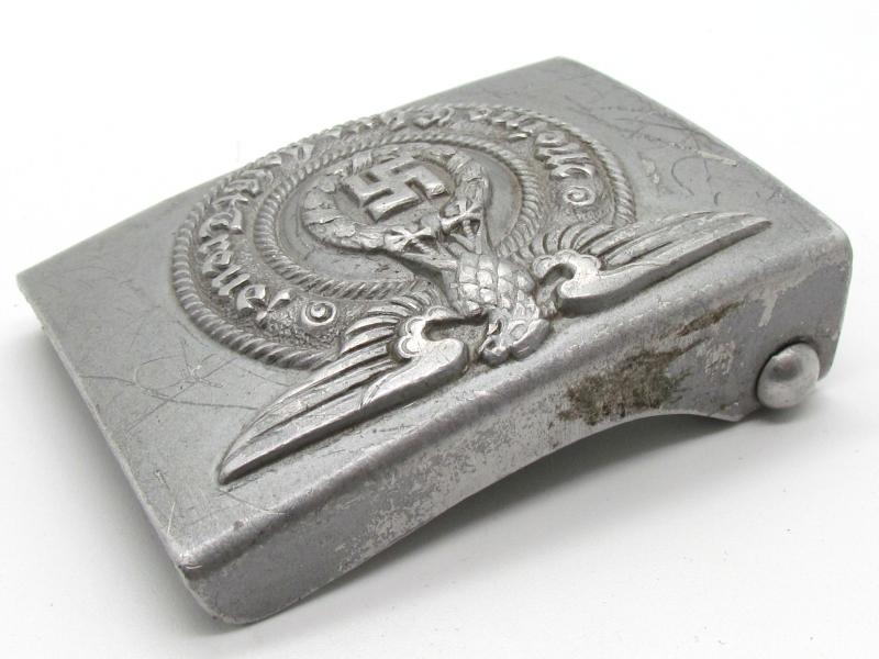 Waffen-SS Aluminum Belt Buckle - RZM 36/40 SS