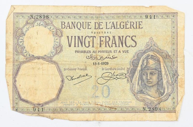 Algerian WW2 Banknotes