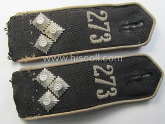 Pair of white-piped, so-called: 'Reiter-HJ' (ie. 'HJ-Streifendienst') shoulderstraps...