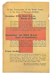 German Flyer 'Elst Holland' 1944