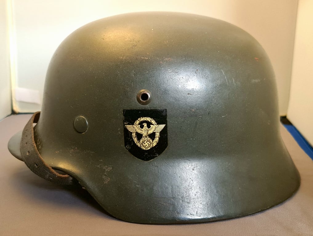 Double Decal Apple Green Police Helmet