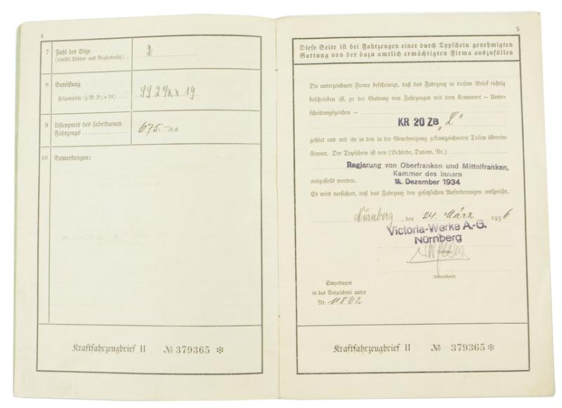German Vehicle Registration Form