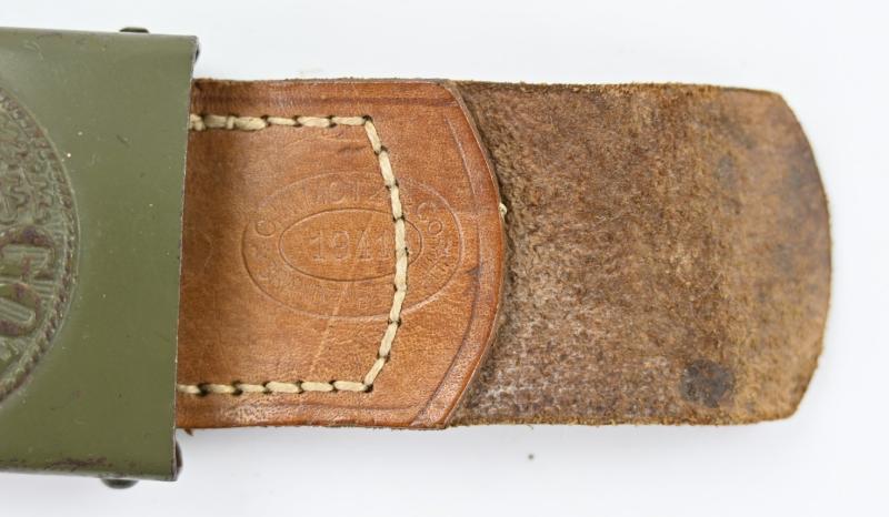 German WH Beltbuckle with Tab 'C.W. Motz 1941'