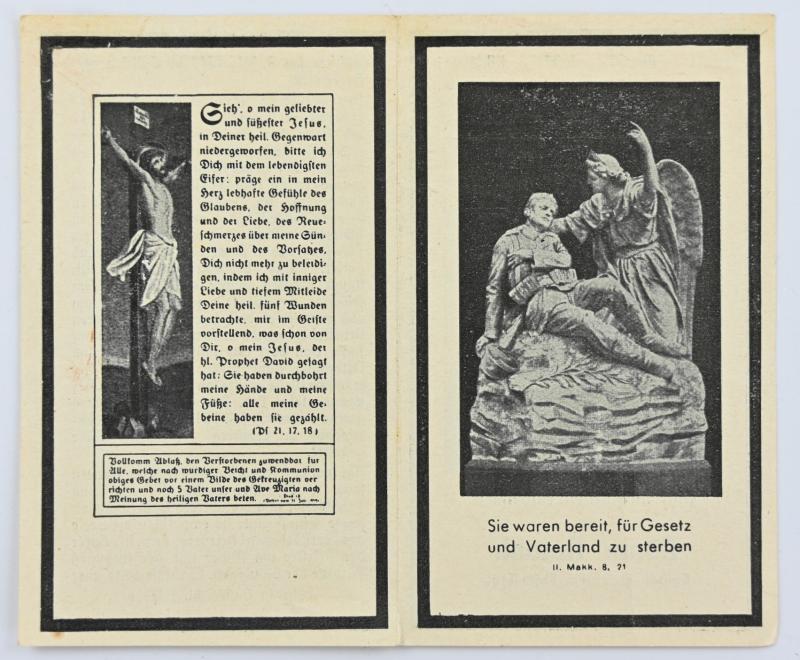 German Deathcard 'Adam Novak'