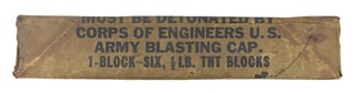 US WW2 TNT Block papercover
