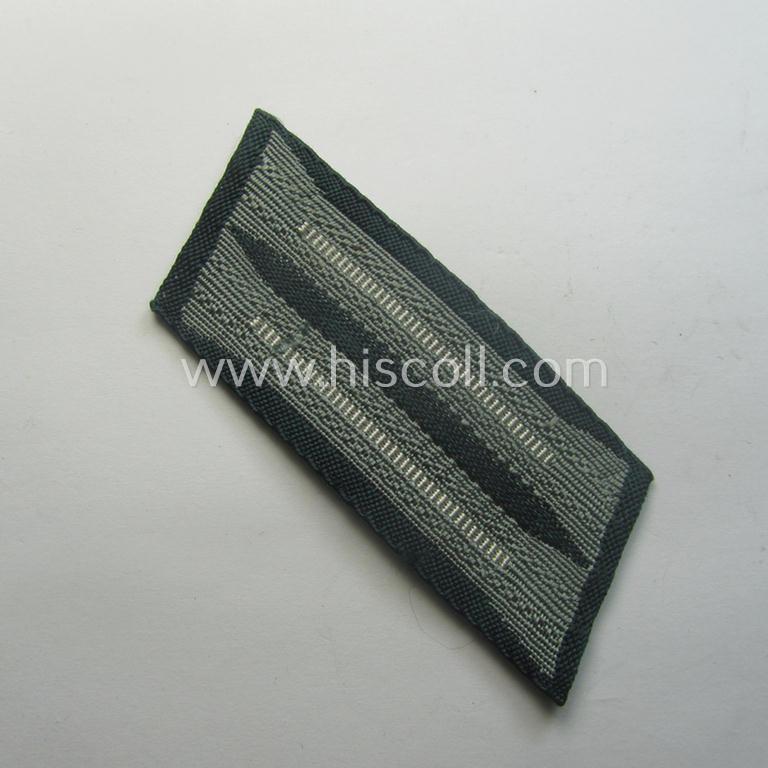 Unusually seen pair of WH (Heeres) 'BeVo'-woven, EM/NCO-type collar-tabs (or: 'Einheitskragenspiegel'): 'Infanterie-Trpn.'