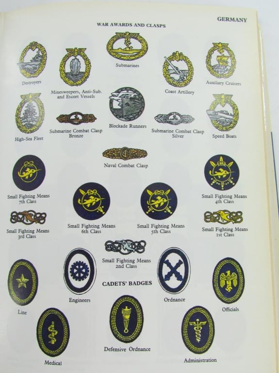 Blandford Colour Series (Blandford Press) Naval And Marine Badges And Insignia