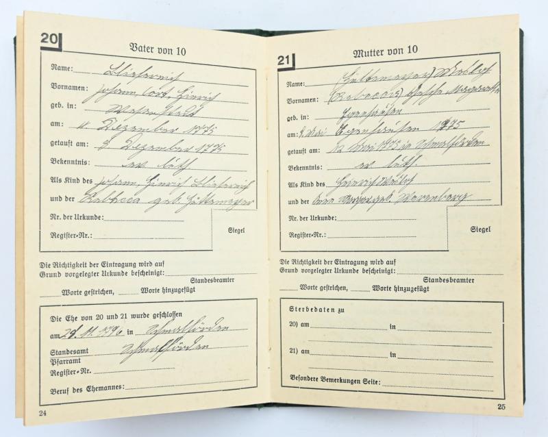 German Third Reich 'Ahnenpass' Ancestral Passport