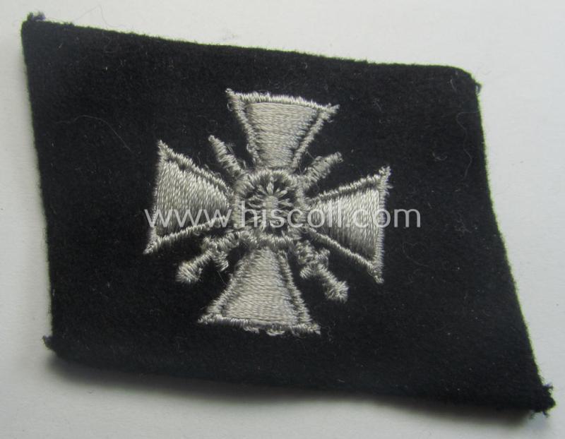 Waffen-SS - so-called: 'RzM-styled' - enlisted-mens'- ie. NCO-type collar-tab as was intended for usage by soldiers (ie. NCOs) of the: '29. Waffen-Grenadier-Division der SS (o. "russische Nr. 1")