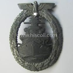 WH (KM) 'Flottenkriegsabzeichen' being zinc- (ie. 'Feinzink'-) based...